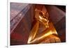 Wat Pho (Temple of the Reclining Buddha), big reclining golden Buddha statue (Phra Buddhasaiyas)-Godong-Framed Photographic Print