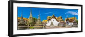 Wat Pho (Temple of the Reclining Buddha) panorama, Bangkok, Thailand-Jason Langley-Framed Photographic Print