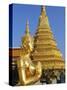 Wat Phra Kaeo, Grand Palace, Bangkok, Thailand, Asia-Bruno Morandi-Stretched Canvas