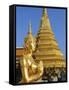 Wat Phra Kaeo, Grand Palace, Bangkok, Thailand, Asia-Bruno Morandi-Framed Stretched Canvas