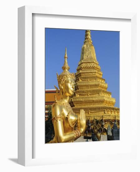 Wat Phra Kaeo, Grand Palace, Bangkok, Thailand, Asia-Bruno Morandi-Framed Photographic Print