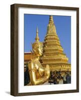 Wat Phra Kaeo, Grand Palace, Bangkok, Thailand, Asia-Bruno Morandi-Framed Photographic Print