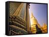 Wat Phra Kaeo, Grand Palace, Bangkok, Thailand-Walter Bibikow-Framed Stretched Canvas