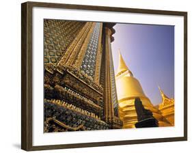 Wat Phra Kaeo, Grand Palace, Bangkok, Thailand-Walter Bibikow-Framed Photographic Print