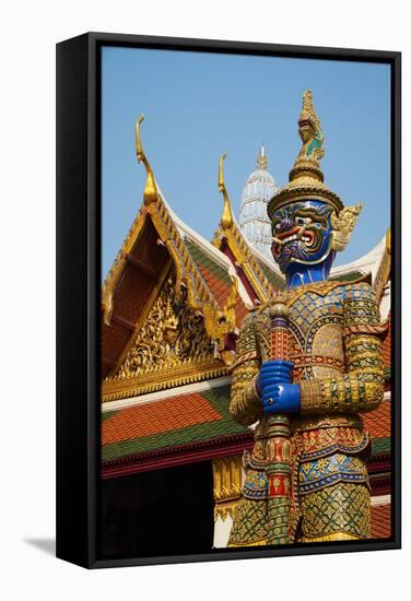 Wat Phra Kaew Inside the Royal Palace, Bangkok, Thailand, Southeast Asia, Asia-null-Framed Stretched Canvas