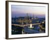 Wat Phra Kaew, the Temple of the Emerald Buddha, and the Grand Palace at Dusk in Bangkok, Thailand-Gavin Hellier-Framed Photographic Print