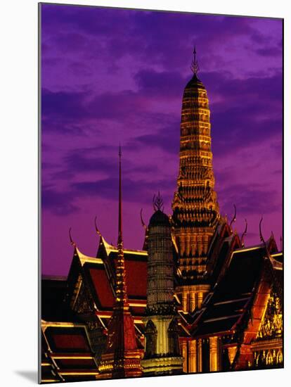 Wat Phra Keo at Dusk, Bangkok, Thailand-Richard I'Anson-Mounted Photographic Print