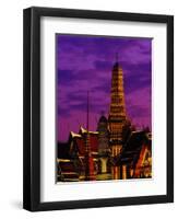 Wat Phra Keo at Dusk, Bangkok, Thailand-Richard I'Anson-Framed Premium Photographic Print