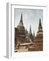 Wat Phra Si Sanphet, Ayutthaya, UNESCO World Heritage Site, Ayutthaya Province, Thailand-Michael Snell-Framed Photographic Print