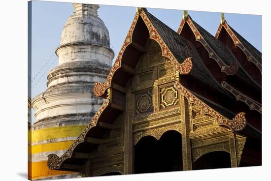 Wat Phra Singh, Chiang Mai, Thailand, South East Asia-Peter Adams-Stretched Canvas