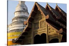 Wat Phra Singh, Chiang Mai, Thailand, South East Asia-Peter Adams-Stretched Canvas