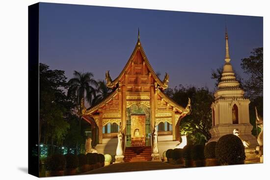 Wat Phra Singh, Chiang Mai, Thailand, Southeast Asia, Asia-null-Stretched Canvas