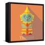 Wat Pra Kaew Icon Eps 10 Format-Sajja-Framed Stretched Canvas
