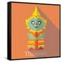 Wat Pra Kaew Icon Eps 10 Format-Sajja-Framed Stretched Canvas