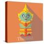 Wat Pra Kaew Icon Eps 10 Format-Sajja-Stretched Canvas