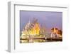 Wat Rong Khun, Chiang Rai Province, Northern Thailand before Sunrise.-tomgigabite-Framed Photographic Print