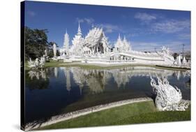 Wat Rong Khun (White Temple), Chiang Rai, Northern Thailand, Thailand, Southeast Asia, Asia-Stuart Black-Stretched Canvas