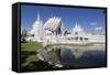 Wat Rong Khun (White Temple), Chiang Rai, Northern Thailand, Thailand, Southeast Asia, Asia-Stuart Black-Framed Stretched Canvas