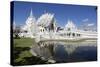 Wat Rong Khun (White Temple), Chiang Rai, Northern Thailand, Thailand, Southeast Asia, Asia-Stuart Black-Stretched Canvas