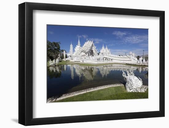 Wat Rong Khun (White Temple), Chiang Rai, Northern Thailand, Thailand, Southeast Asia, Asia-Stuart Black-Framed Photographic Print