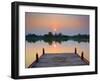 Wat Sa Si at Dusk, Sukhothai Historical Park, UNESCO World Heritage Site, Sukhothai Province, Thail-Ben Pipe-Framed Photographic Print