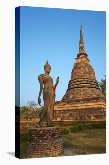 Wat Sa Sri, Sukhothai Historical Park, Sukhothai, Thailand, Southeast Asia, Asia-null-Stretched Canvas