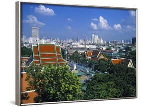 Wat Saket from Golden Mount, Bangkok, Thailand-Alan Copson-Framed Photographic Print