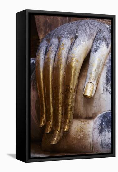 Wat Si Chum, Sukhothai Historical Park, Sukhothai, Thailand, Southeast Asia, Asia-null-Framed Stretched Canvas