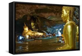 Wat Tham Suwan Khuha Buddhist Cave, Phang Nga Bay, Krabi Province, Thailand, Southeast Asia, Asia-null-Framed Stretched Canvas