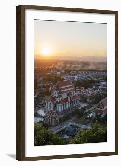 Wat Thammikaram Worawihan Temple, Prachuap Kiri Khan, Thailand, Southeast Asia, Asia-Christian Kober-Framed Photographic Print