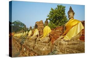 Wat Yai Chai Mongkhon, Ayutthaya Historical Park, Ayutthaya, Thailand, Southeast Asia, Asia-null-Stretched Canvas