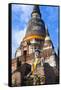 Wat Yai Chai Mongkol, Ayutthaya, Thailand-Peter Adams-Framed Stretched Canvas