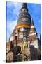 Wat Yai Chai Mongkol, Ayutthaya, Thailand-Peter Adams-Stretched Canvas