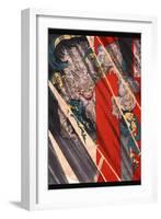 Watanabe No Tsuna Cutting the Arm of the Demon at Rashomon-Taiso Yoshitoshi-Framed Art Print