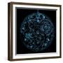 Watch (3D Xray Blue Transparent)-X-RAY pictures-Framed Art Print