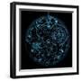 Watch (3D Xray Blue Transparent)-X-RAY pictures-Framed Art Print