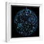 Watch (3D Xray Blue Transparent)-X-RAY pictures-Framed Art Print