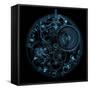 Watch (3D Xray Blue Transparent)-X-RAY pictures-Framed Stretched Canvas