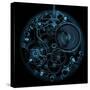 Watch (3D Xray Blue Transparent)-X-RAY pictures-Stretched Canvas