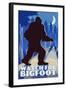 Watch for Bigfoot - WPA Style-Lantern Press-Framed Art Print