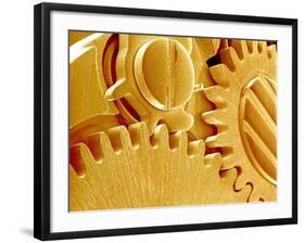 Watch Gears-Micro Discovery-Framed Photographic Print