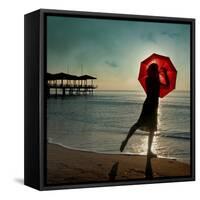 Watch Her Disappear-Ambra-Framed Stretched Canvas