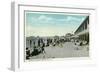 Watch Hill, Rhode Island, View of Sunbathers along the Beach-Lantern Press-Framed Art Print