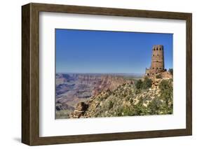 Watch Tower, Colorado River Below, Desert View Point, South Rim, Grand Canyon National Park-Richard Maschmeyer-Framed Photographic Print