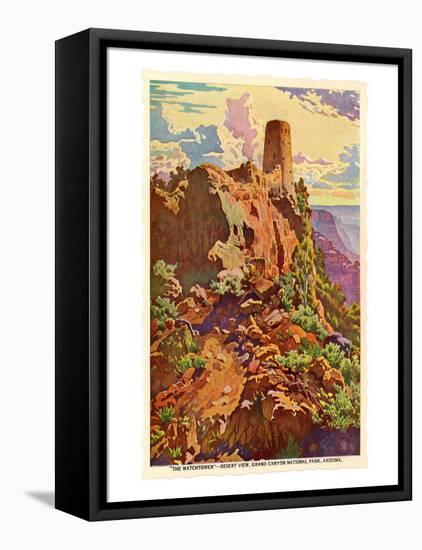 Watch Tower, Grand Canyon-null-Framed Stretched Canvas