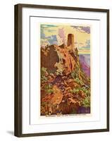 Watch Tower, Grand Canyon-null-Framed Art Print