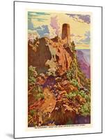 Watch Tower, Grand Canyon-null-Mounted Art Print