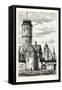 Watch Tower, Ochsenfurth, Bavaria, Germany-null-Framed Stretched Canvas