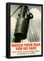 Watch Your Talk for His Sake WWII War Propaganda-null-Framed Poster