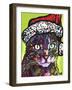 Watchful Cat Christmas Edition-Dean Russo-Framed Giclee Print